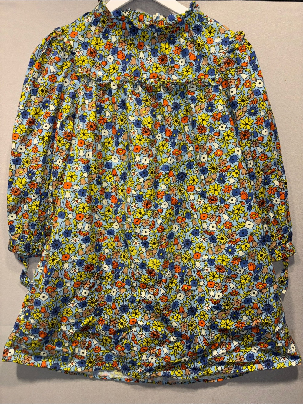 Floral Smocked Mini Dress in Multicolor